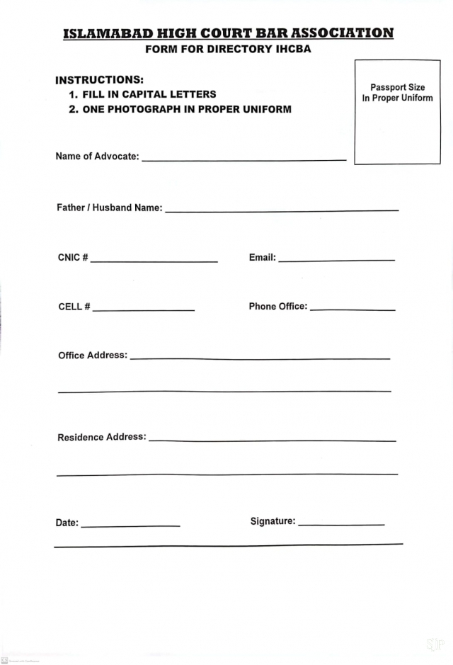 Directory Form